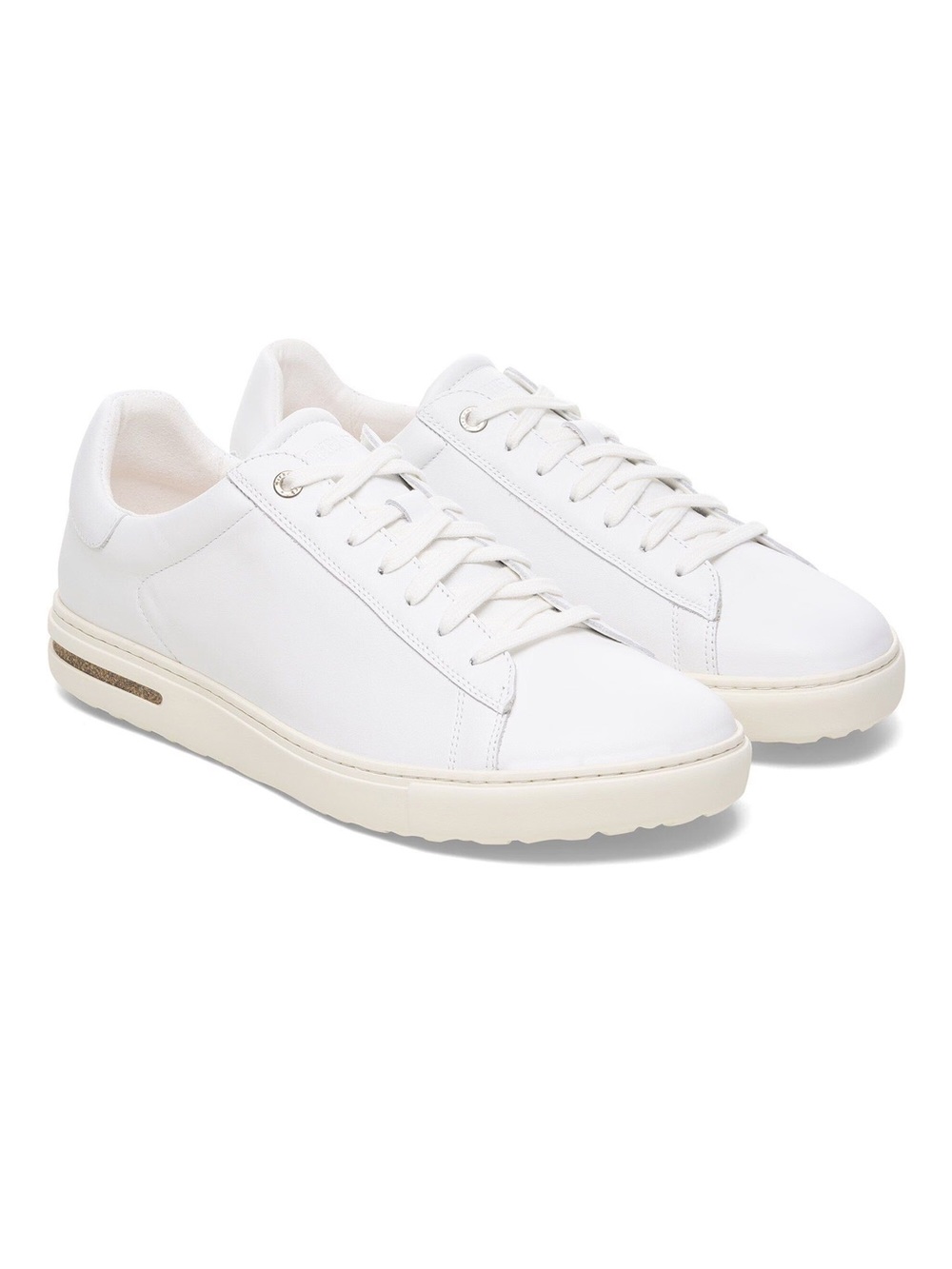 Birkenstock Men's White Low-Profile Leather Sneakers